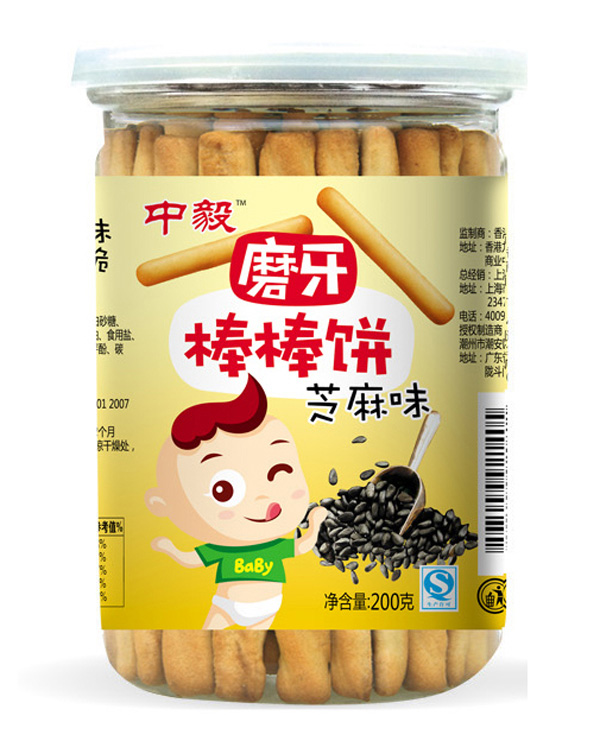 中毅磨牙棒棒餅-芝麻味