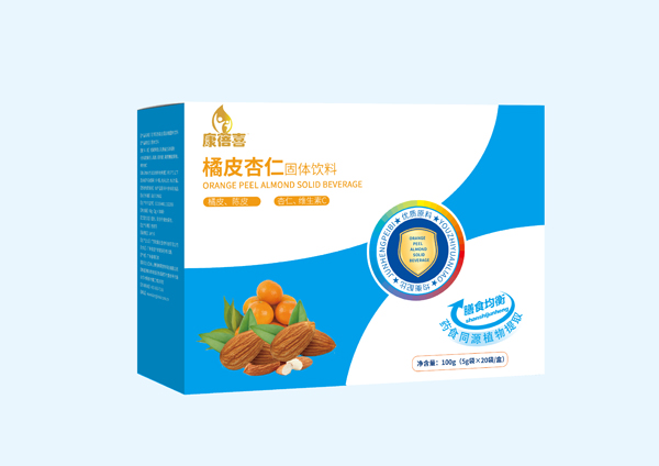 康蓓喜橘皮杏仁固體飲料側(cè)面