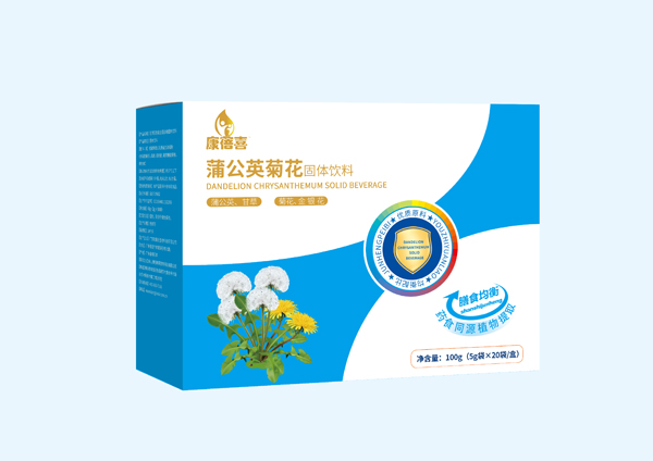 康蓓喜蒲公英菊花固體飲料正面