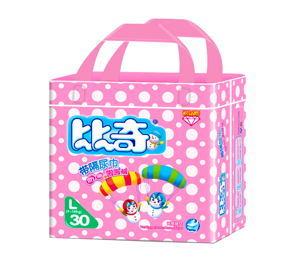 比奇帶隔尿巾防疹啦啦褲L