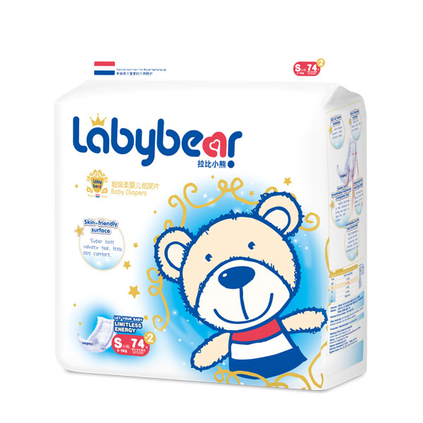 拉比小熊超級(jí)柔嬰兒紙尿片S76