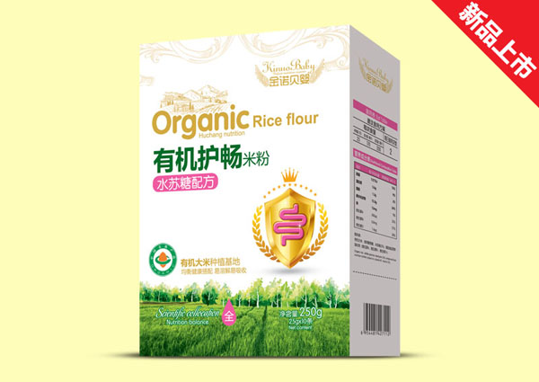 金諾貝嬰有機(jī)護(hù)暢米粉-水蘇糖配方盒裝