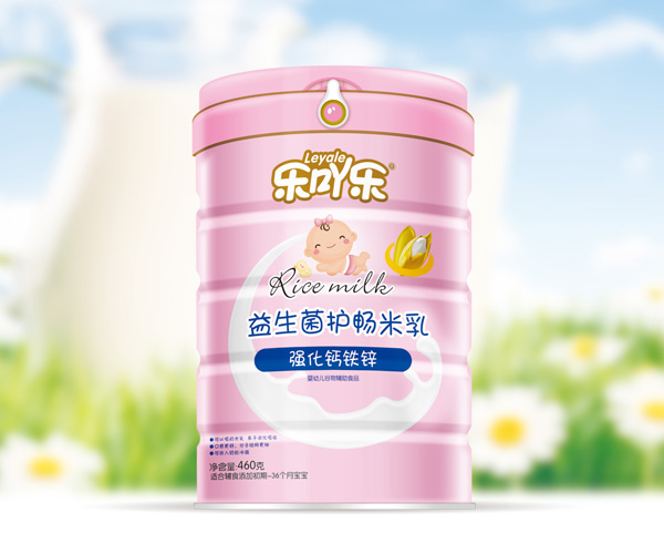 樂(lè)吖樂(lè)益生菌護(hù)暢米乳強(qiáng)化鈣鐵鋅罐裝