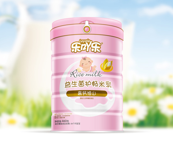 樂(lè)吖樂(lè)益生菌護(hù)暢米乳高鈣淮山罐裝