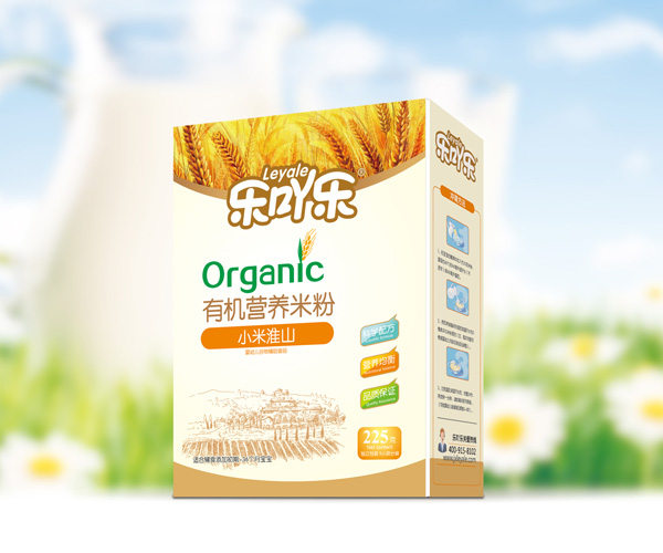 樂吖樂有機營養(yǎng)米粉小米淮山盒裝