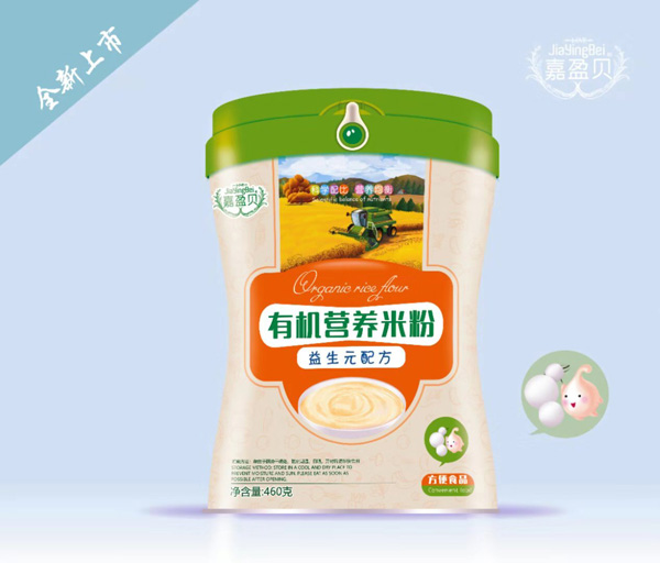 嘉盈貝有機(jī)營養(yǎng)米粉-益生元配方