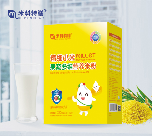 米科特膳精細(xì)小米果蔬多維營(yíng)養(yǎng)米粉-盒裝600