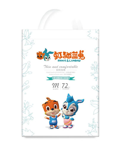 虹貓藍(lán)兔花樣童趣嬰兒紙尿褲M72