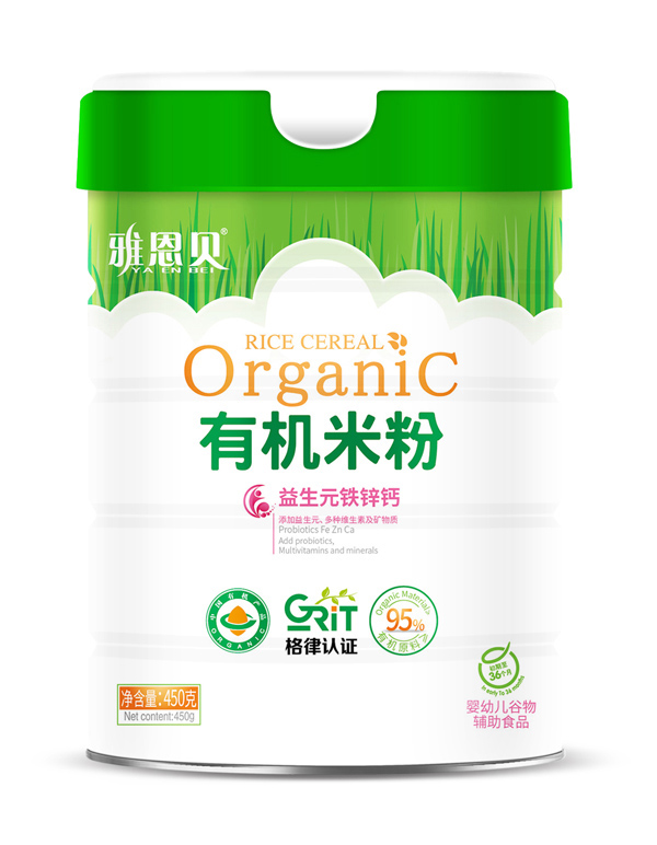 雅恩貝有機(jī)米粉-益生元鐵鋅鈣 桶裝