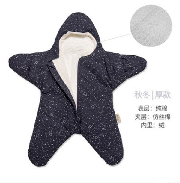 西班牙baby bites 嬰兒小海星睡袋 海軍藍秋冬厚款.jpg 西班牙baby bites 嬰兒小海星睡袋 海軍藍秋冬厚款.jpg