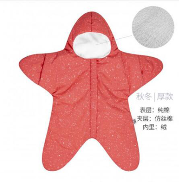 西班牙baby bites 嬰兒小海星睡袋 珊瑚紅秋冬厚款.jpg 西班牙baby bites 嬰兒小海星睡袋 珊瑚紅秋冬厚款.jpg