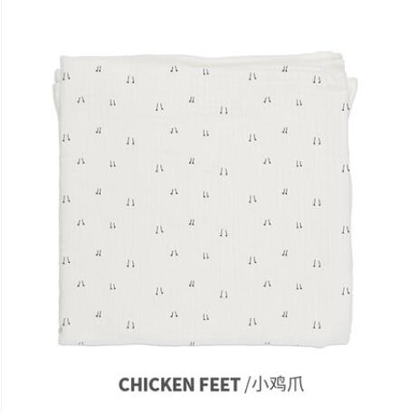 西班牙baby bites嬰兒Muslin多用途純棉襁褓包巾 小雞爪