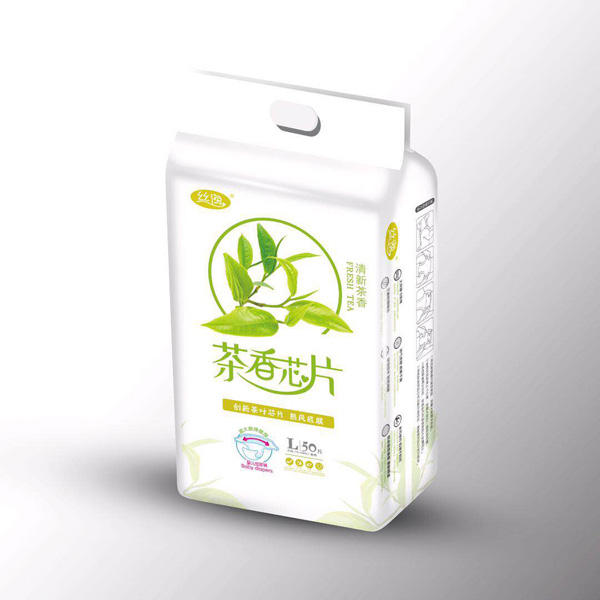 絲逸茶香芯片嬰兒紙尿褲L50