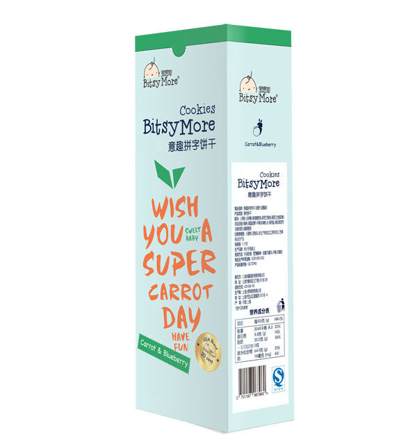 寶思加拼字餅干胡蘿卜藍(lán)莓味