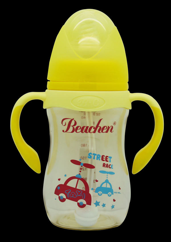 貝臣260ml 寬口PPSU帶手柄自動(dòng)吸奶瓶