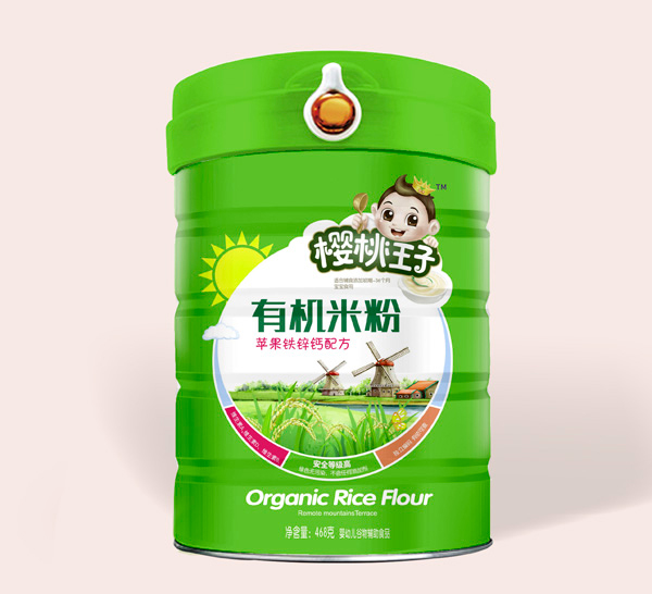 櫻桃王子有機(jī)米粉-蘋(píng)果鐵鋅鈣配方-桶裝