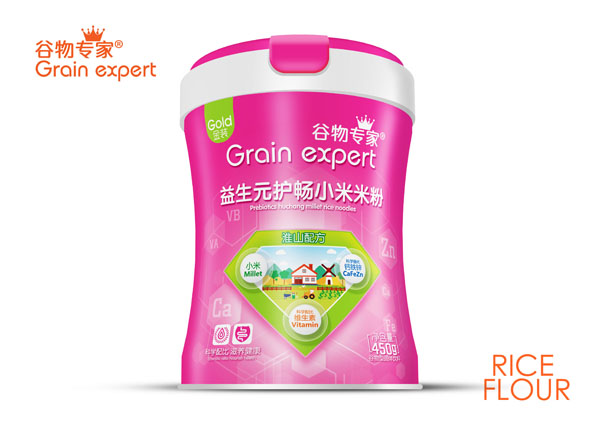 谷物專家益生元護暢小米米粉-淮山配方 桶裝