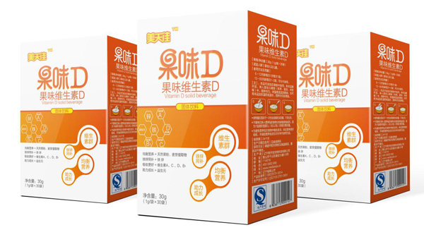 美天佳果味維生素D固體飲料