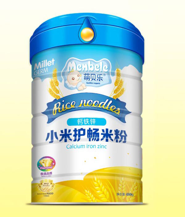 萌貝樂小米護暢米粉-鈣鐵鋅 聽裝