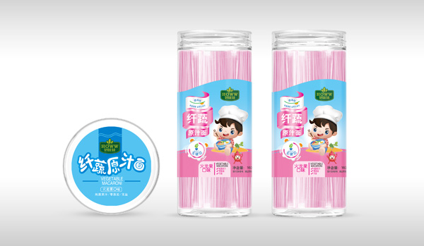 好娃娃纖蔬原汁面-火龍果口味