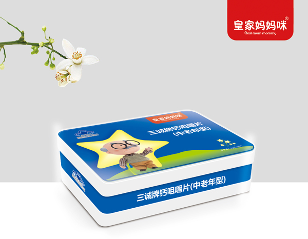 皇家媽媽咪三誠牌鈣咀嚼片(中老年型)