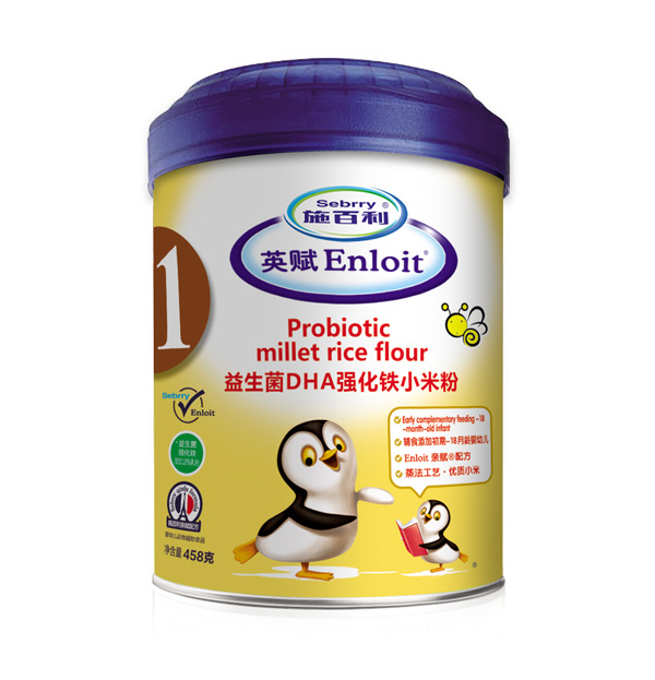 施百利英賦益生菌DHA強化鐵小米粉