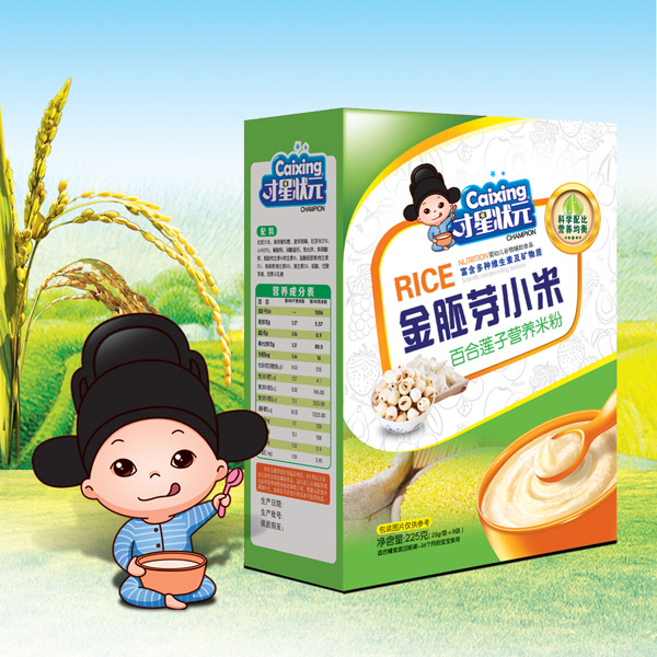 才星狀元金胚芽小米米粉(百合蓮子)盒裝