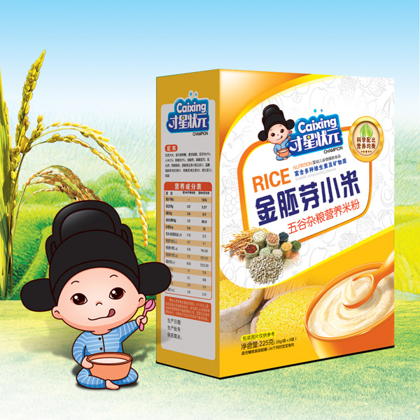 才星狀元金胚芽小米米粉(五谷雜糖)盒裝