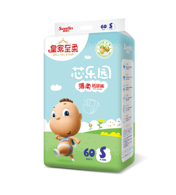 皇家至柔芯樂園薄柔紙尿褲S60