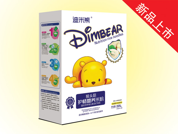 迪米熊護暢營養(yǎng)米粉-猴頭菇盒裝