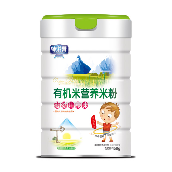 味滋肴有機米營養(yǎng)米粉-嬰幼兒原味罐裝