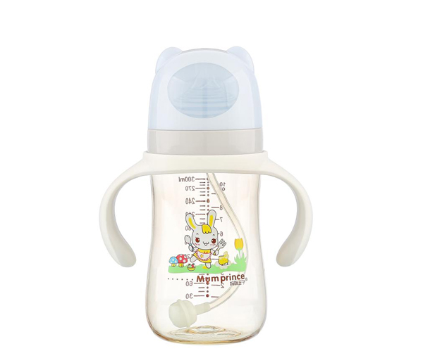 媽咪王子中口徑PPSU自動(dòng)吸300ml奶瓶 灰色