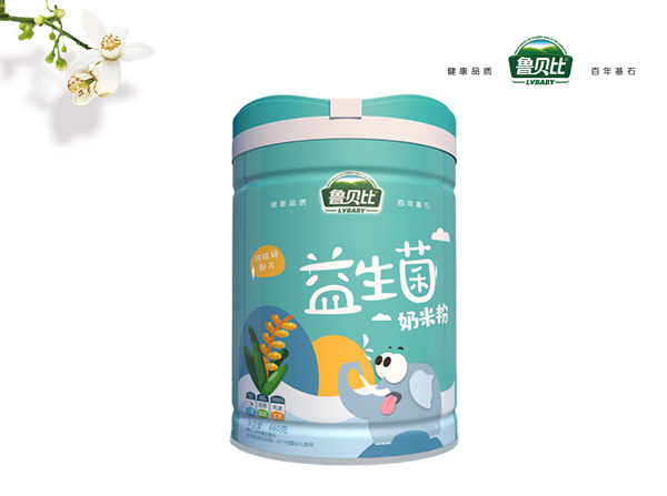 魯貝比益生菌奶米粉聽裝-鈣鐵鋅配方