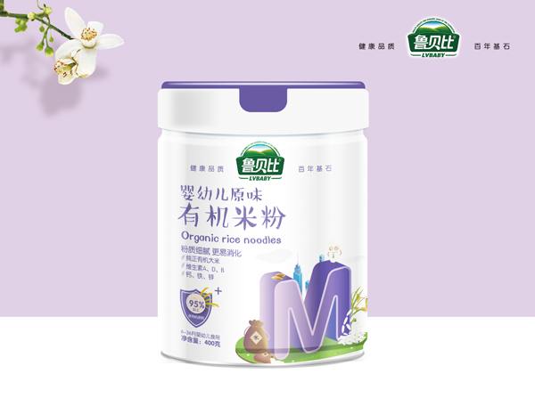 魯貝比嬰幼兒原味有機(jī)米粉 聽裝