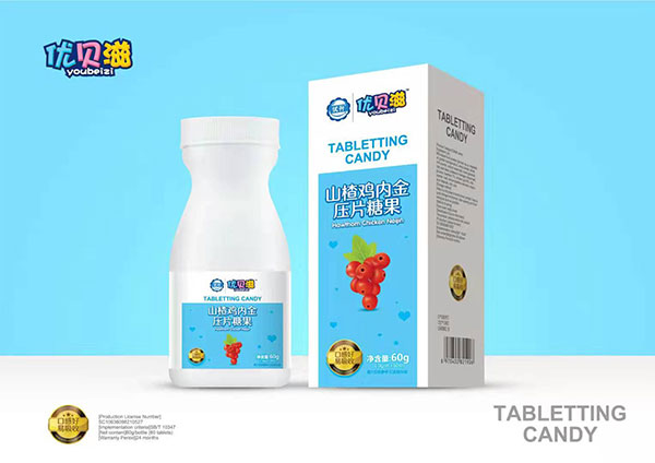 優(yōu)貝滋山楂雞內(nèi)金壓片糖果