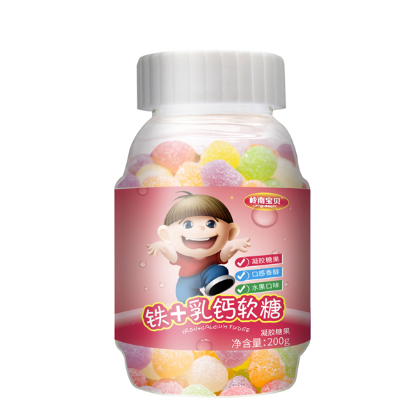 嶺南寶貝鐵+乳鈣軟糖 200g