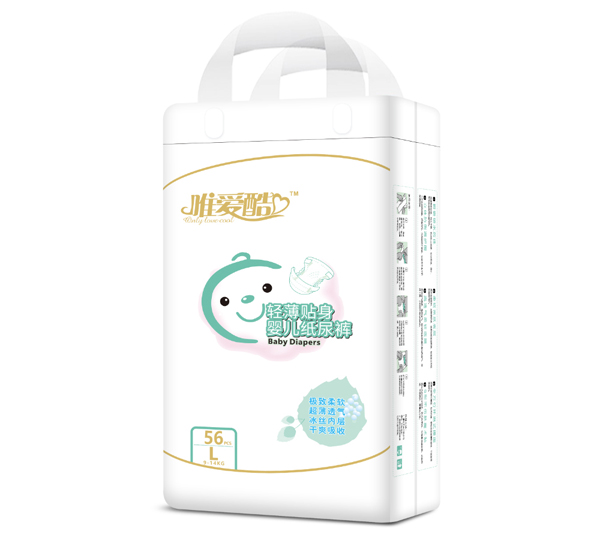 唯愛(ài)酷輕薄貼身嬰兒紙尿褲L