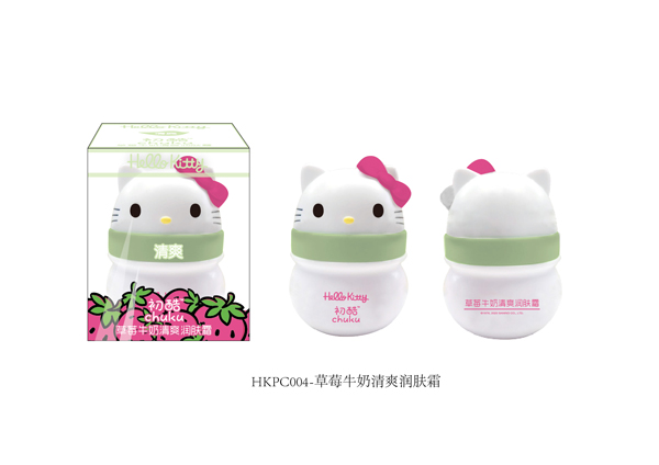Hello Kitty初酷草莓牛奶清爽潤膚霜
