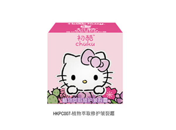 Hello Kitty初酷植物萃取修護皺裂霜 盒裝