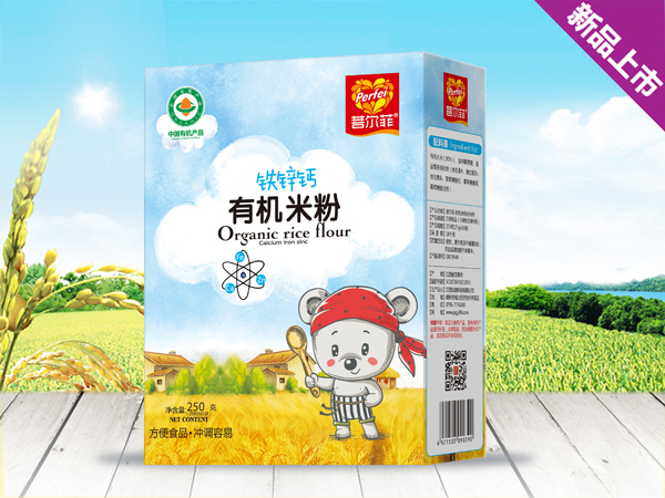 菩爾菲鈣鐵鋅有機(jī)米粉 盒裝