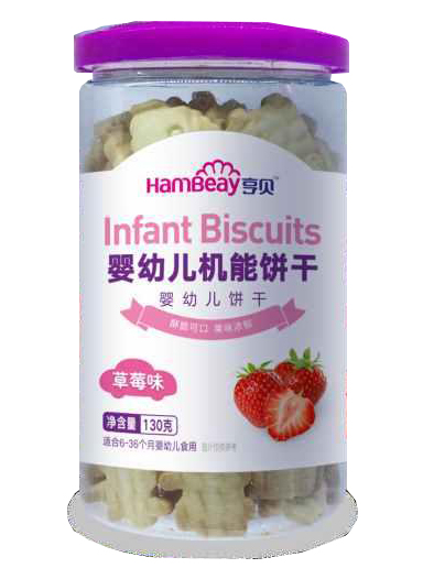 亨貝嬰幼兒機(jī)能餅干 草莓味