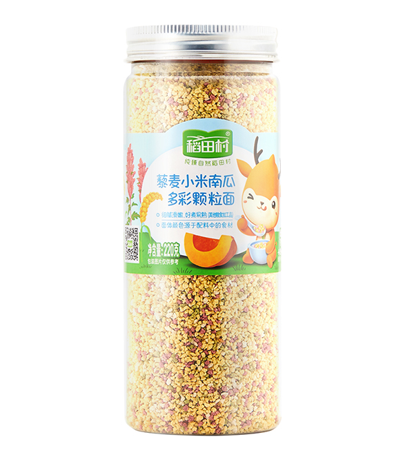 稻田村藜麥小米多彩顆粒面-南瓜