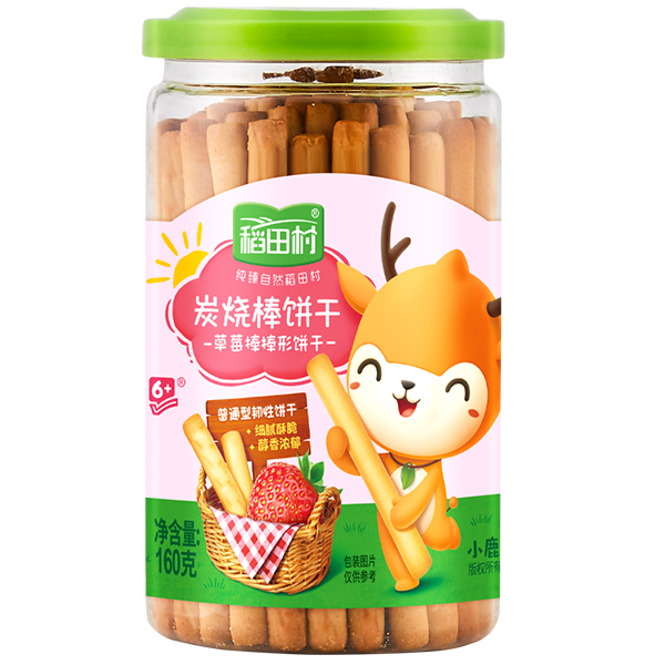 稻田村炭燒棒餅干-草莓