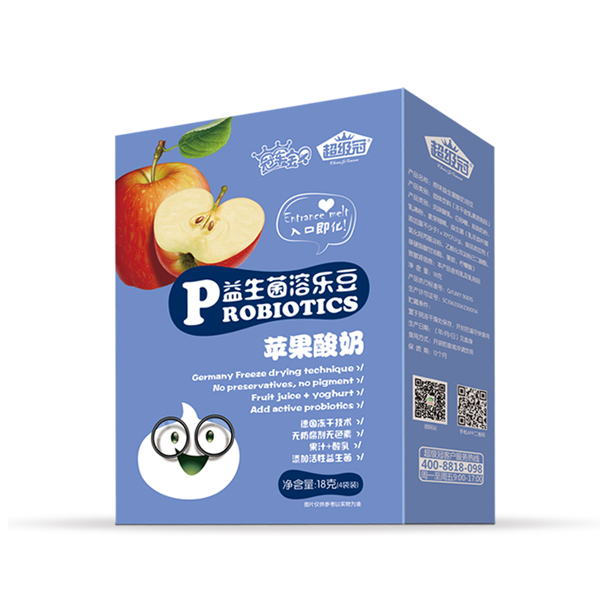 超級(jí)冠益生菌溶樂豆(蘋果酸奶)