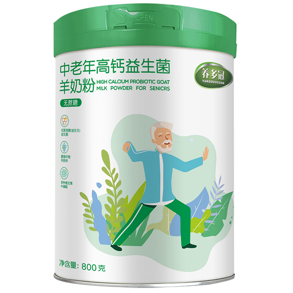 養(yǎng)多冠中老年高鈣益生菌羊奶粉