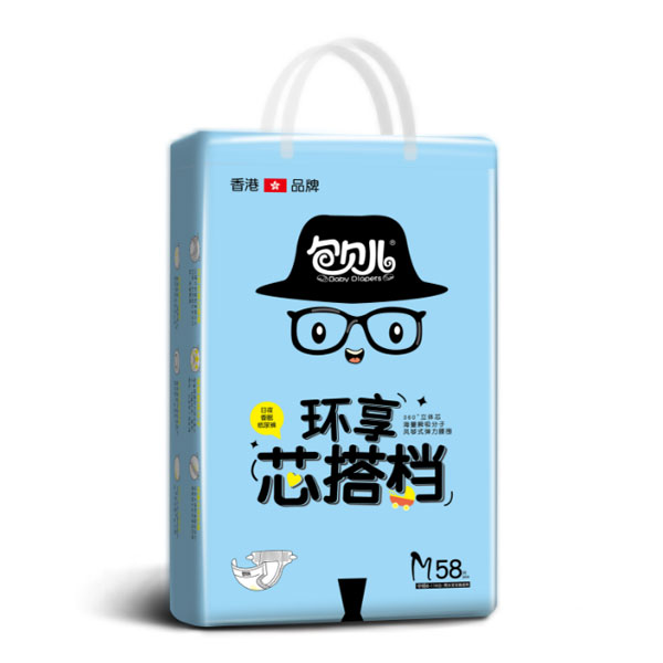 包貝兒環(huán)享式芯搭檔紙尿褲M58