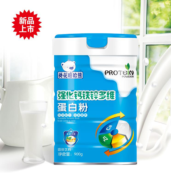 葵花嘻哈熊蛋白粉 強(qiáng)化鈣鐵鋅多維