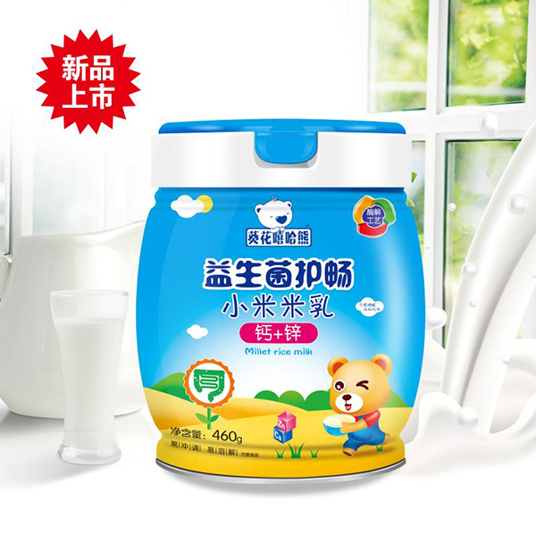 葵花嘻哈熊益生菌護暢小米米乳 鈣+鋅