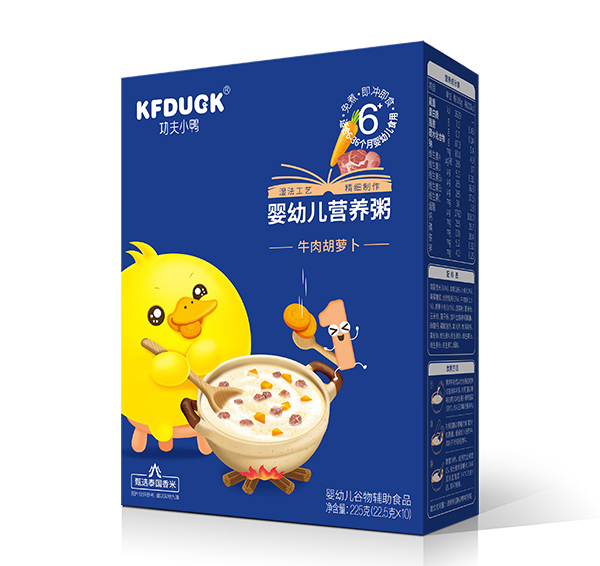 功夫小鴨嬰幼兒營(yíng)養(yǎng)粥-牛肉胡蘿卜