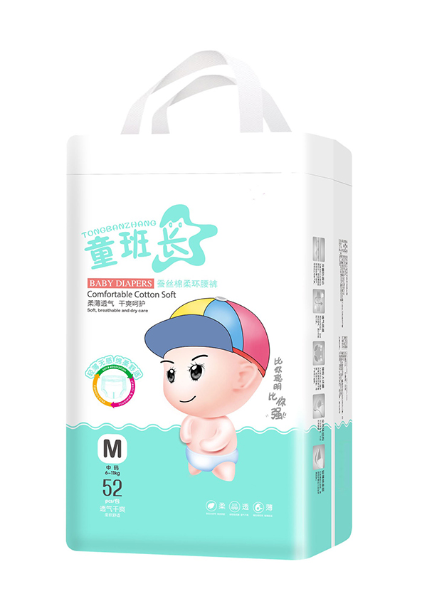 童班長蠶絲棉柔環(huán)腰褲M52